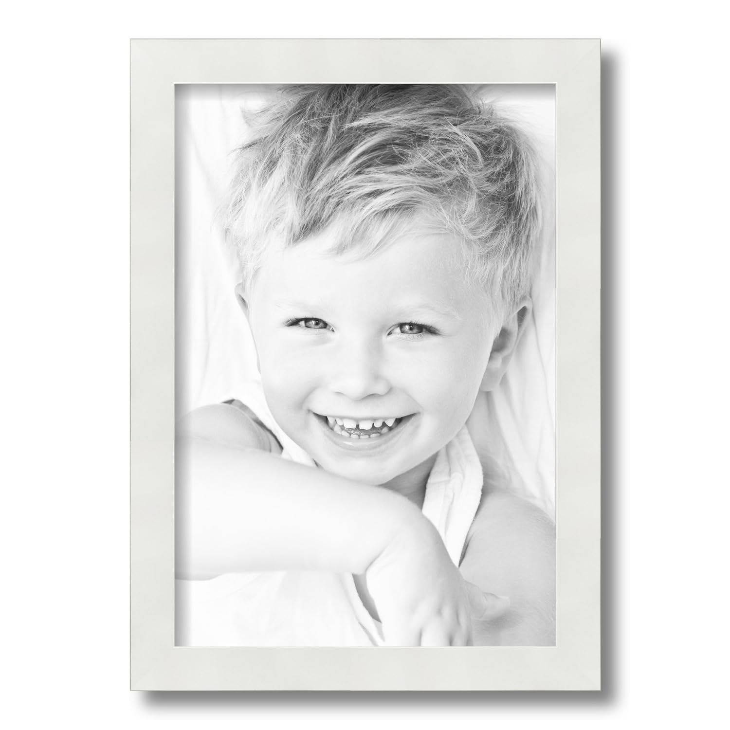 Amazon.com - ArtToFrames 11x16 inch Satin White Frame Picture